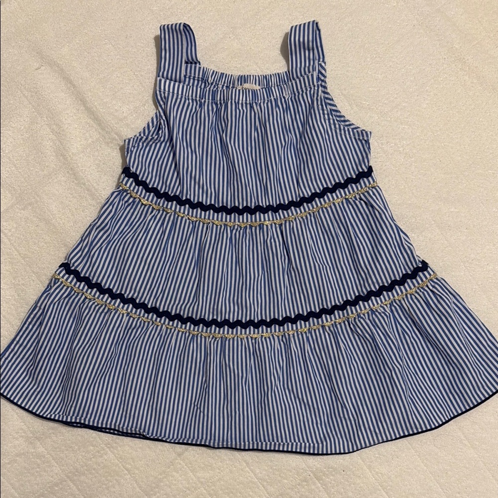 J. Crew Blue and White Striped Top